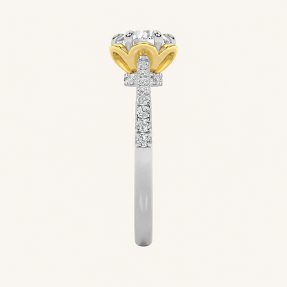 1.5CT Round Cut Lab Grown Diamond Solitaire Engagement Ring