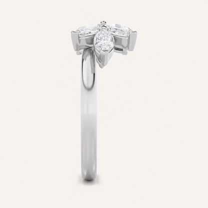 1CT Marquise Cut Lab Grown Diamond Wrap Ring