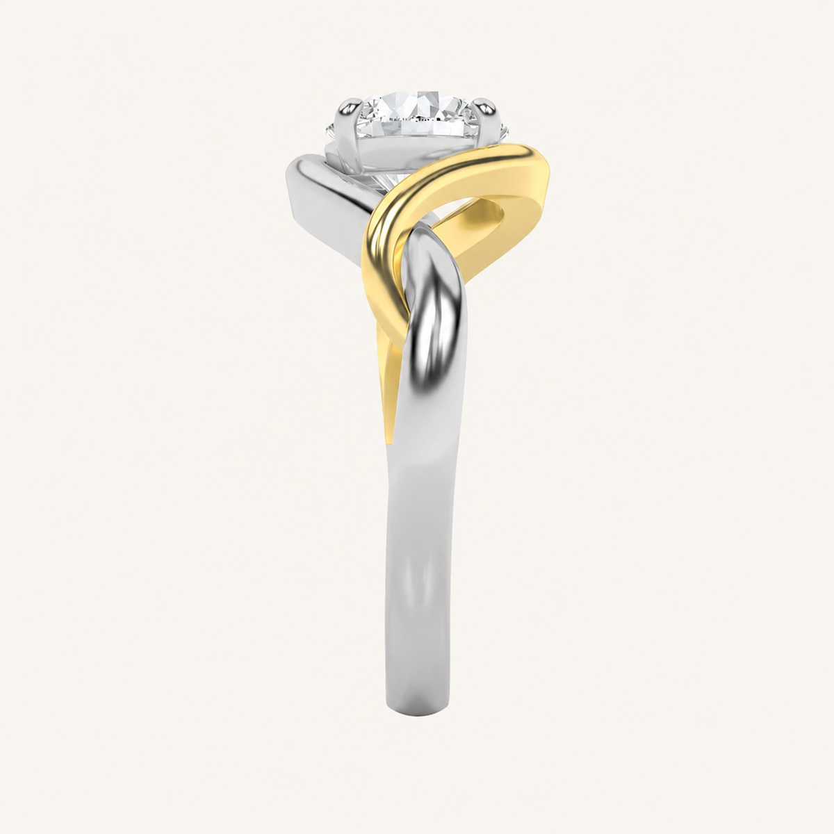 1.5CT Round Cut Lab Grown Diamond Solitaire Engagement Ring