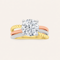 2CT Round Cut Lab Grown Diamond Solitaire Ring