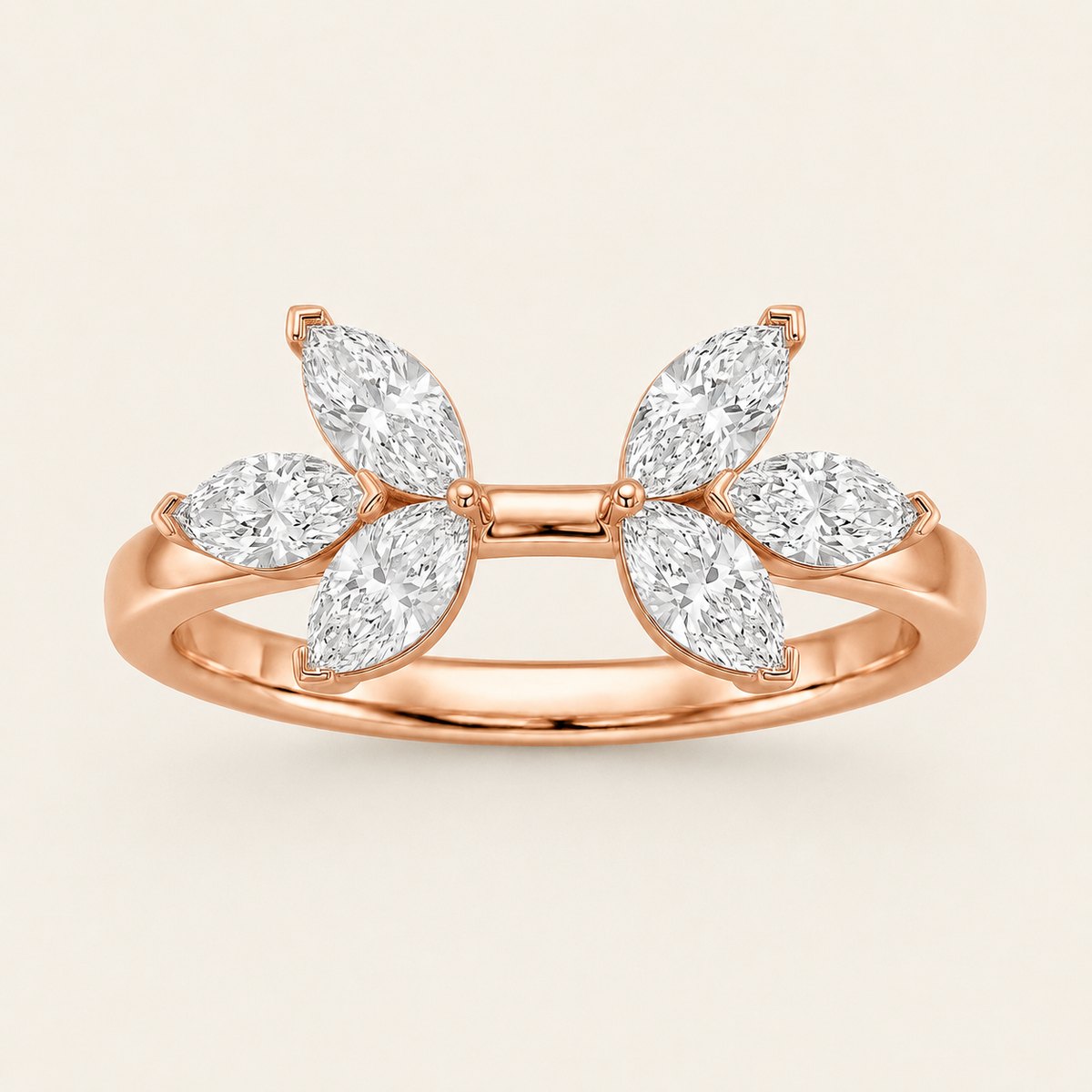 1CT Marquise Cut Lab Grown Diamond Wrap Ring