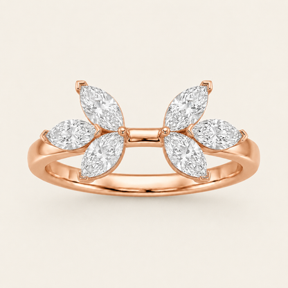 1CT Marquise Cut Lab Grown Diamond Wrap Ring