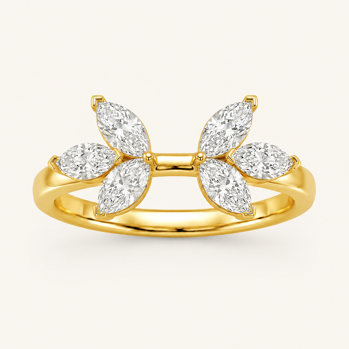 1CT Marquise Cut Lab Grown Diamond Wrap Ring