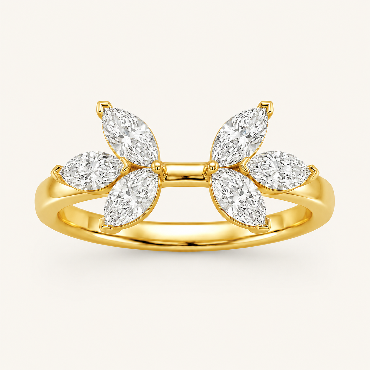 1CT Marquise Cut Lab Grown Diamond Wrap Ring