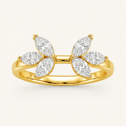 1CT Marquise Cut Lab Grown Diamond Wrap Ring