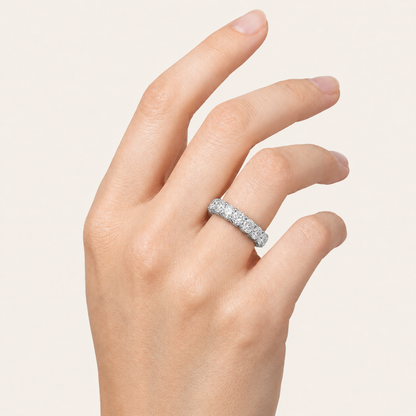 6CT Oval Cut Lab Grown Diamond Eternity Ring
