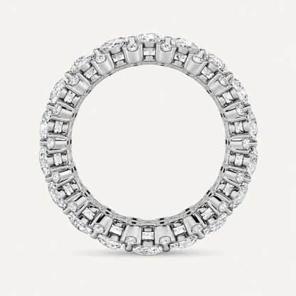 6CT Oval Cut Lab Grown Diamond Eternity Ring