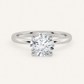 1CT Round Cut Lab Grown Diamond Classic Solitaire Ring