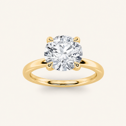 1.5CT Round Cut Lab Grown Diamond Classic Solitaire Ring