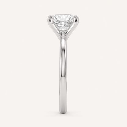 1.5CT Round Cut Lab Grown Diamond Classic Solitaire Ring