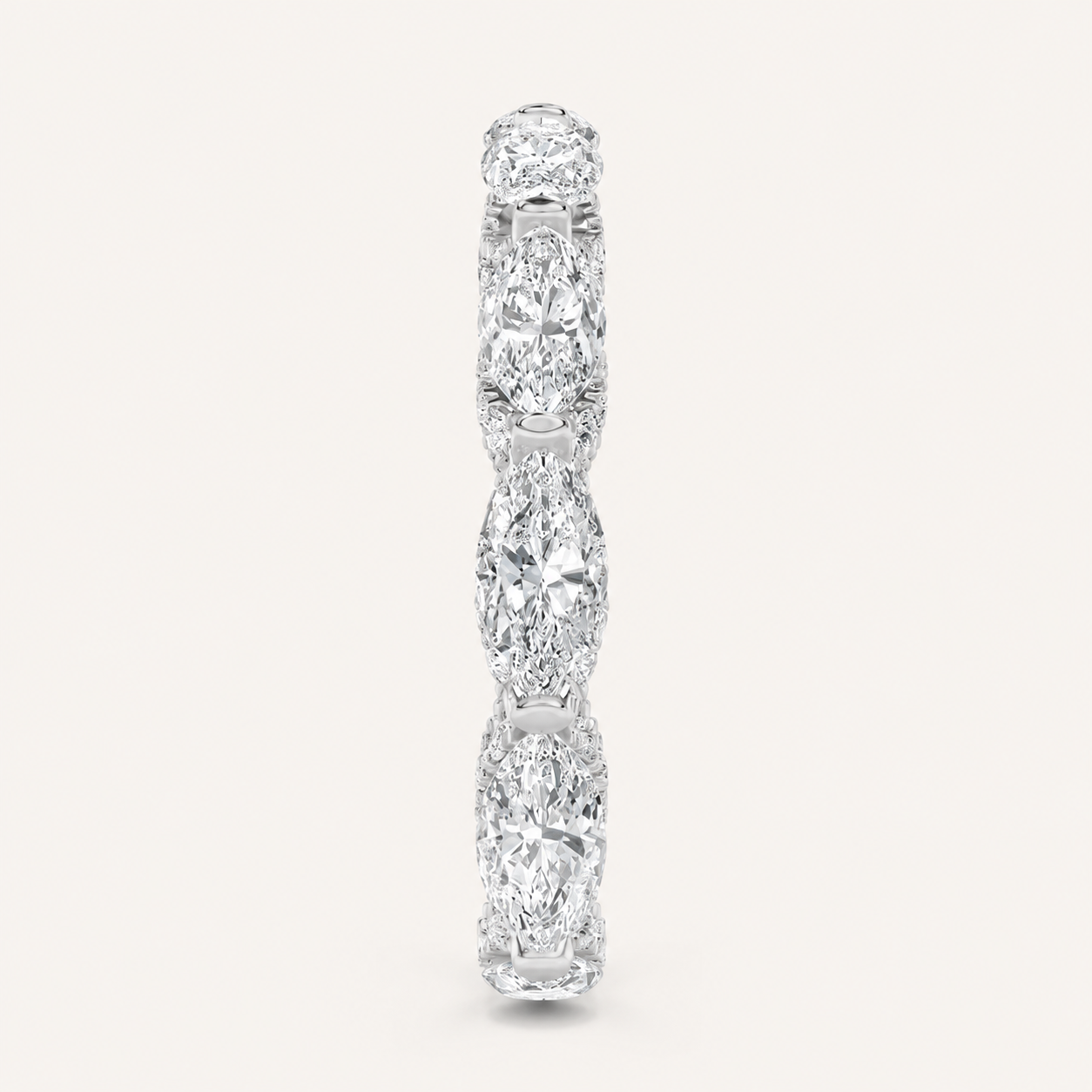 2.5CT Marquise Cut Lab Grown Diamond Eternity Ring