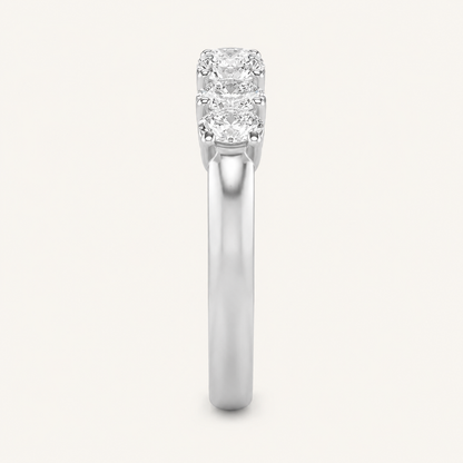 1 CT Round Cut Lab Grown Diamond Band Ring