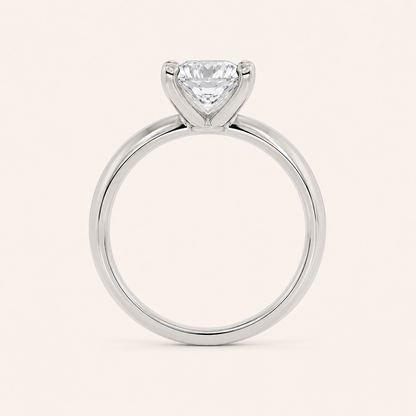 3CT Round Cut Lab Grown Diamond Classic Solitaire Ring