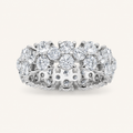 5.00 CT Round Cut Lab Grown Diamond Eternity Ring