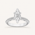 2.50 CT Marquise Cut Lab Grown Diamond Solitaire Ring