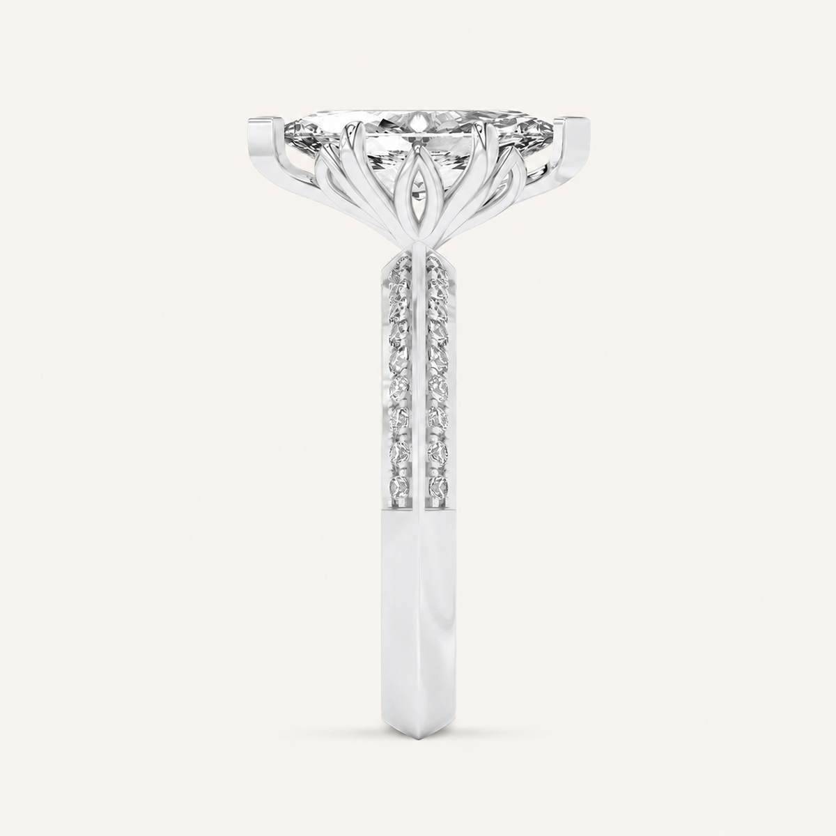 2.50 CT Marquise Cut Lab Grown Diamond Solitaire Ring