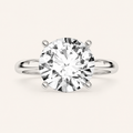 5CT Round Cut Lab Grown Diamond Solitaire Ring