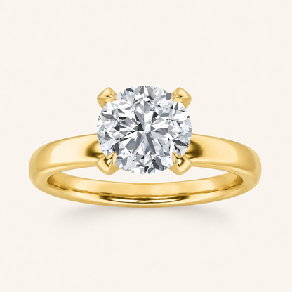 2.00 CT Round Cut Lab Grown Diamond Solitaire Ring