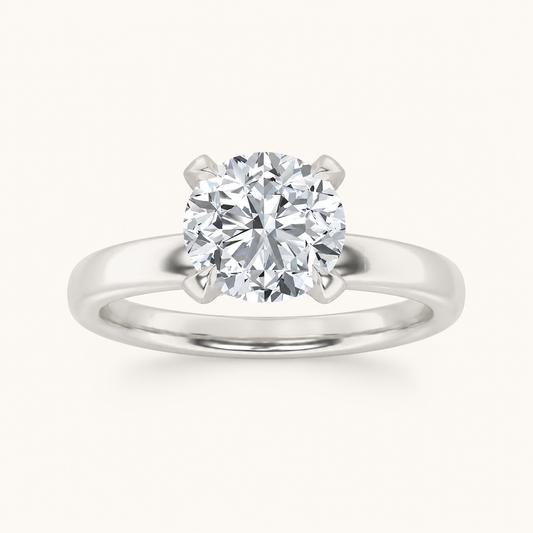 2.00 CT Round Cut Lab Grown Diamond Solitaire Ring