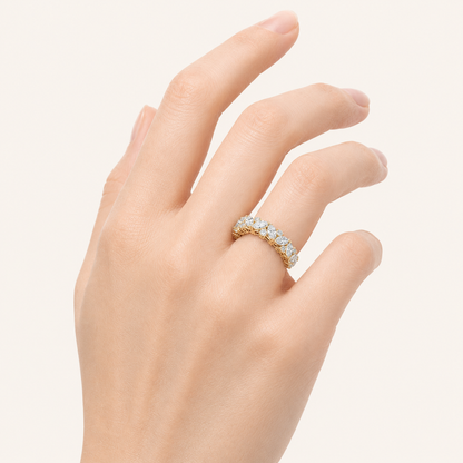 3CT Marquise Cut Lab Grown Diamond Eternity Ring