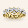 3CT Marquise Cut Lab Grown Diamond Eternity Ring