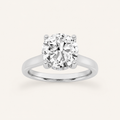 2.00 CT Round Cut Lab Grown Diamond Cathedral Shank Solitaire Ring
