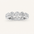 3.8CT Round Cut Lab Grown Diamond Eternity Ring
