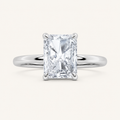 2.00 CT Radiant Cut Lab Grown Diamond Classic Solitaire Ring
