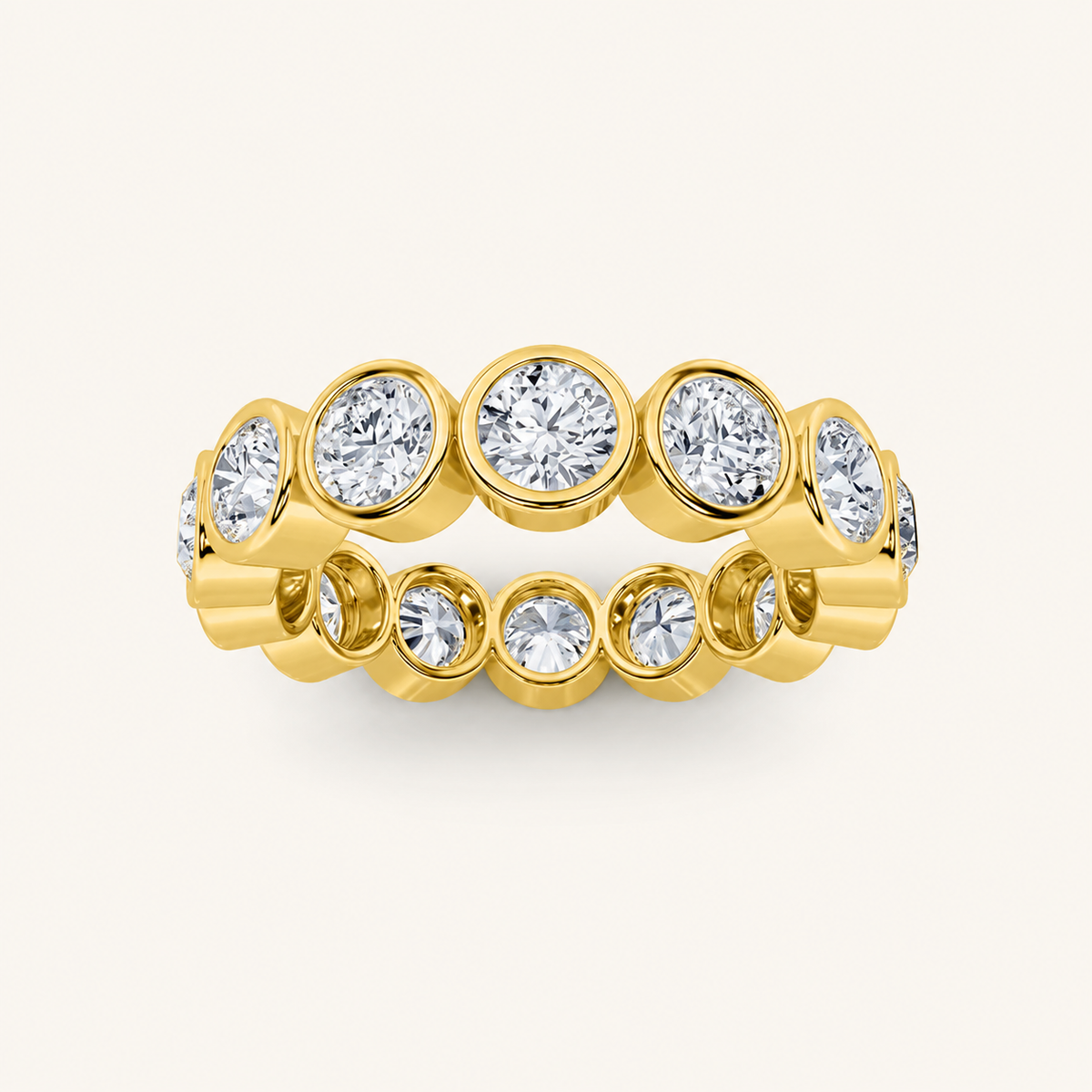 3.5CT Round Cut Lab Grown Diamond Eternity Ring