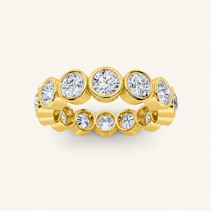 3.5CT Round Cut Lab Grown Diamond Eternity Ring