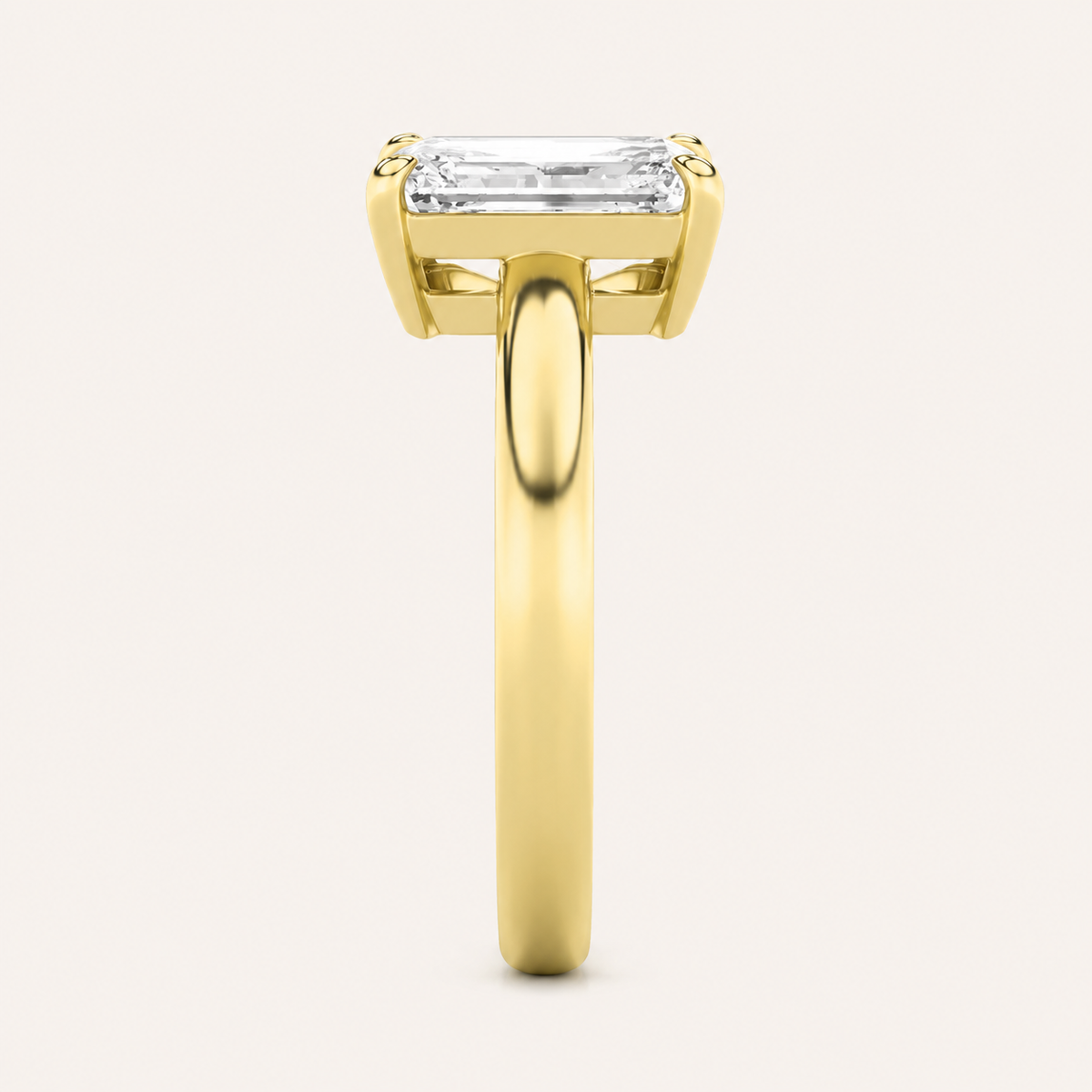 3.00CT Emerald Cut And Marquise Cut Lab Grown Diamond Toi et Moi Ring