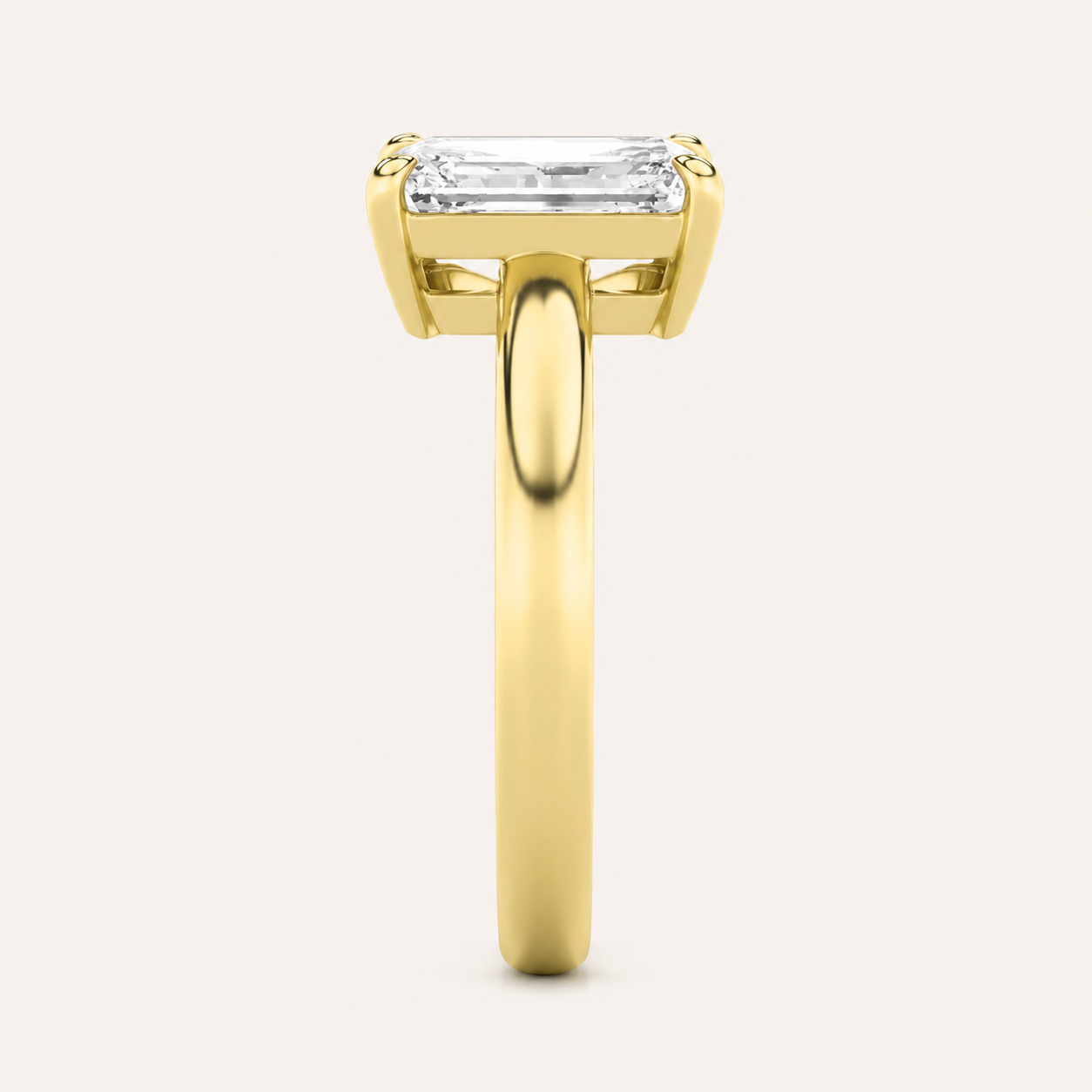 3.00CT Emerald Cut And Marquise Cut Lab Grown Diamond Toi et Moi Ring