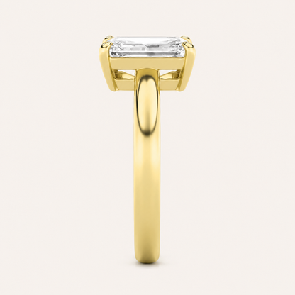 3.00CT Emerald Cut And Marquise Cut Lab Grown Diamond Toi et Moi Ring