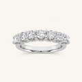 1.00 CT Round Cut Lab Grown Diamond Accented Double Halo Ring Set