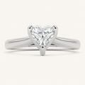2CT Round Cut Lab Grown Diamond Classic Solitaire Engagement Ring
