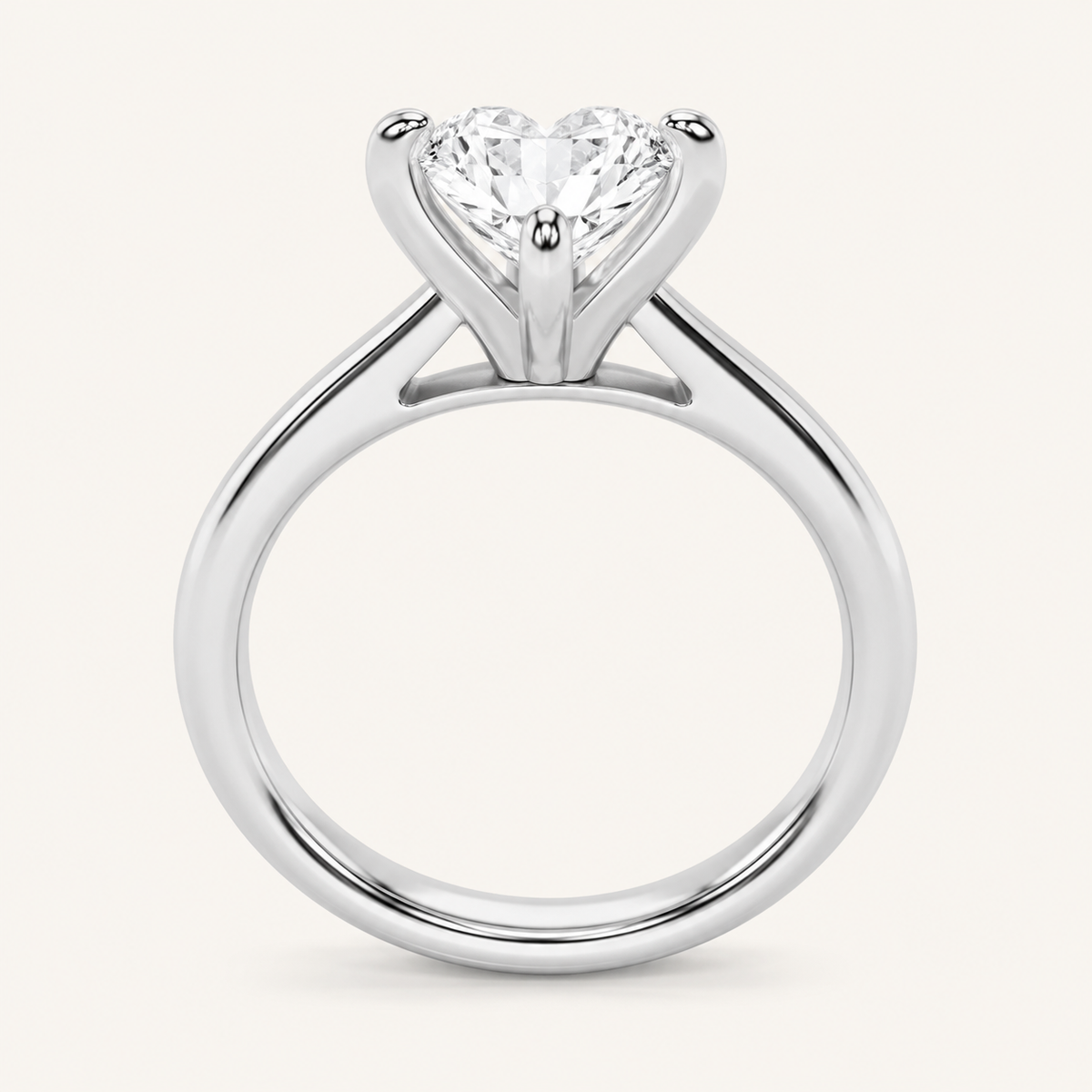 1.5CT Round Cut Lab Grown Diamond Classic Solitaire Engagement Ring