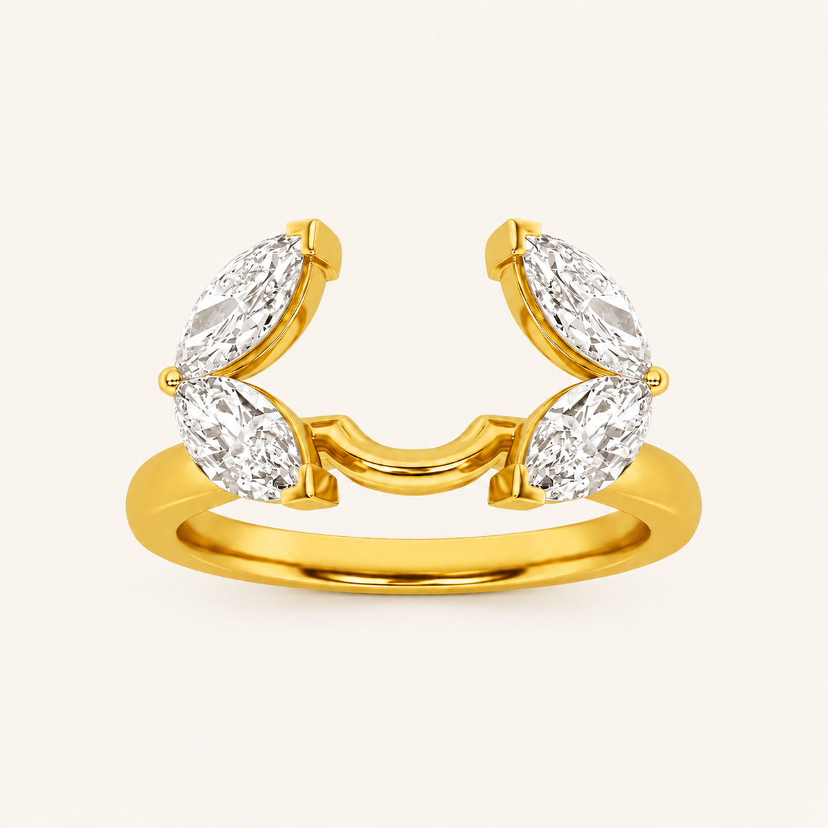 1.00 CT Marquise Cut Lab Grown Diamond Wrap Ring