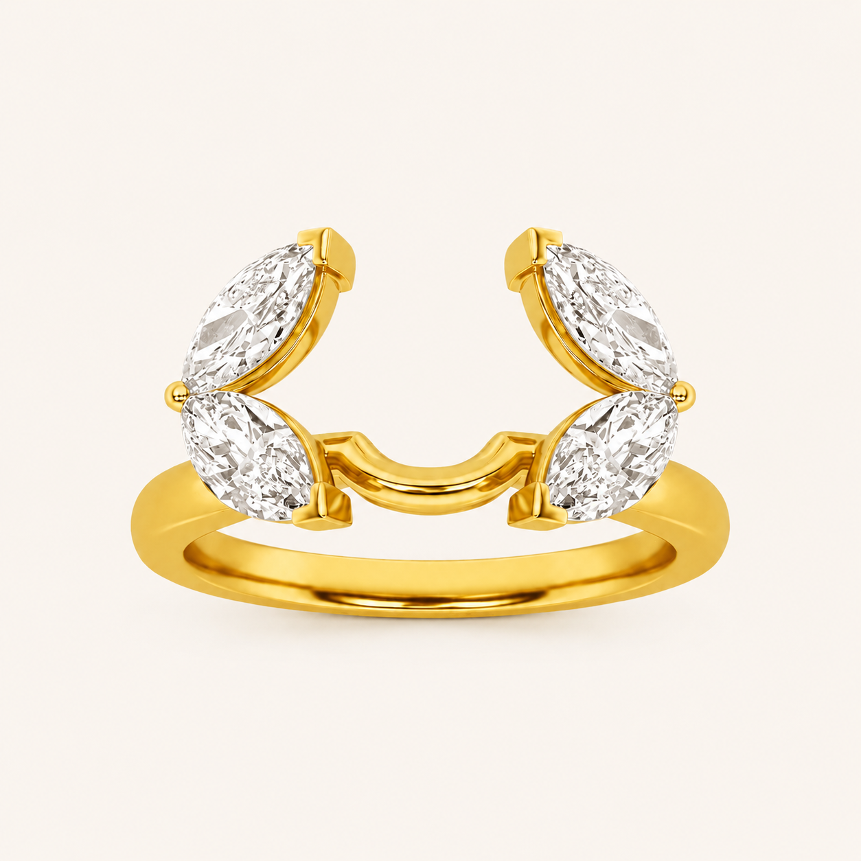 1.00 CT Marquise Cut Lab Grown Diamond Wrap Ring