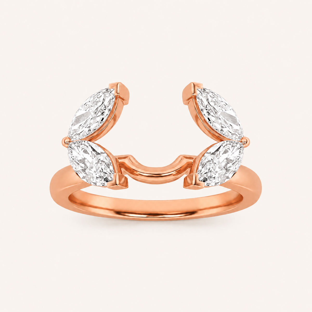 1.00 CT Marquise Cut Lab Grown Diamond Wrap Ring