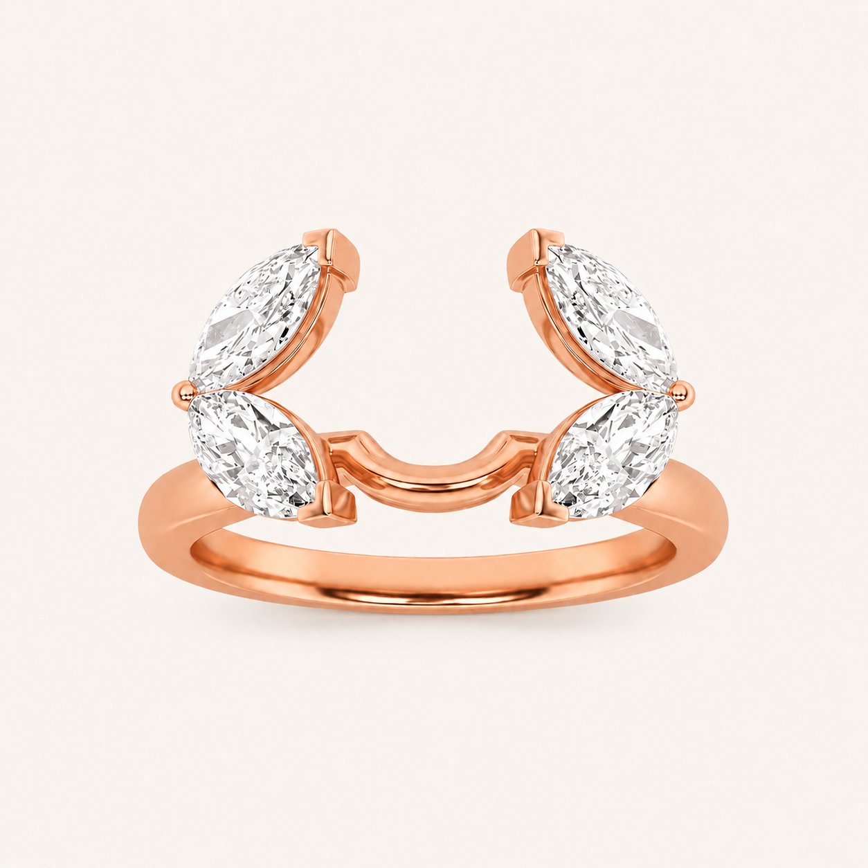 1.00 CT Marquise Cut Lab Grown Diamond Wrap Ring