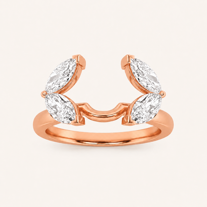 1.00 CT Marquise Cut Lab Grown Diamond Wrap Ring