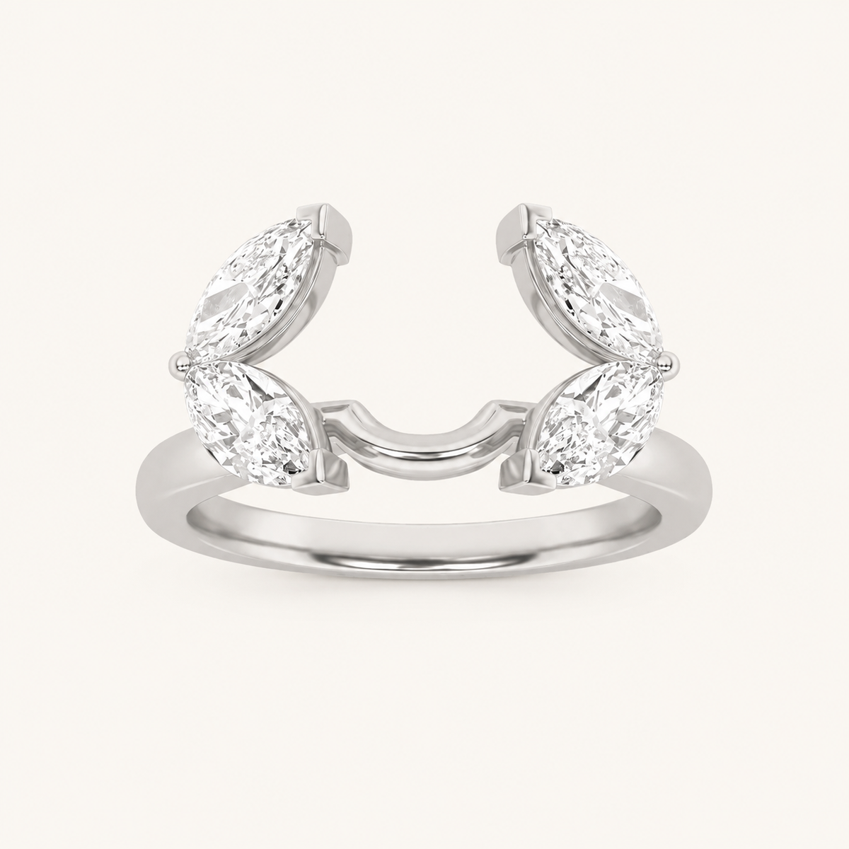 1.00 CT Marquise Cut Lab Grown Diamond Wrap Ring