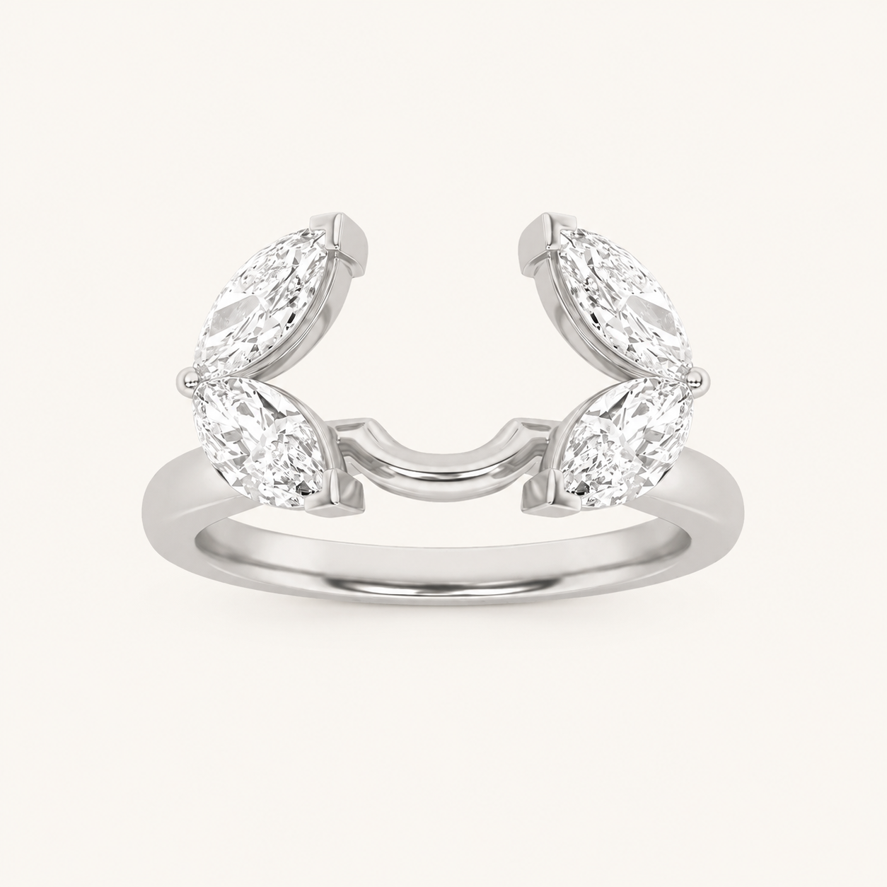 1.00 CT Marquise Cut Lab Grown Diamond Wrap Ring