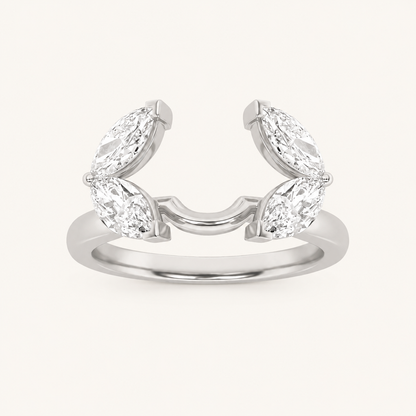 1.00 CT Marquise Cut Lab Grown Diamond Wrap Ring