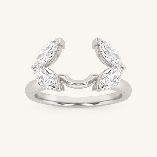 1.00 CT Marquise Cut Lab Grown Diamond Wrap Ring