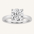 1CT Round Cut Lab Grown Diamond Classic Shank Solitaire Engagement Ring