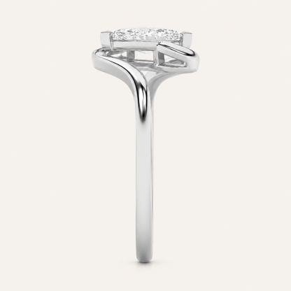2CT Marquise Cut Lab Grown Diamond Solitaire Ring