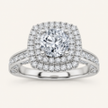 1.75CT Round Cut Lab Grown Diamond Engagement Ring