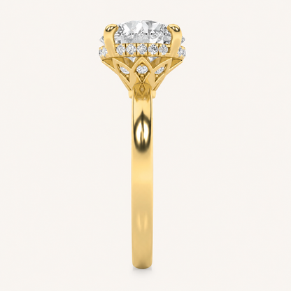 3.50 CT Round Cut Lab Grown Diamond Classic Solitaire Engagement Ring