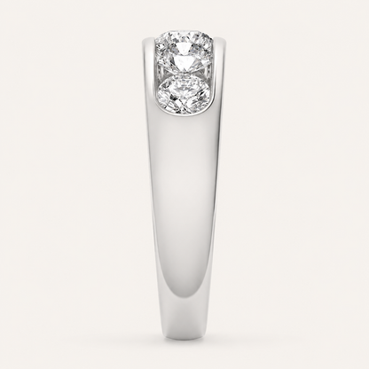 2.00 CT Round Cut Lab Grown Diamond Mens Ring